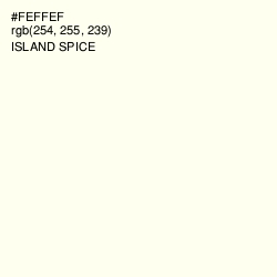 #FEFFEF - Island Spice Color Image